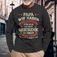 Papa Wir Habenersucht Das Perfekte Geschenk Zu Finden German Langu Langarmshirts Geschenke für alte Männer