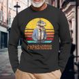 Papasaurus Papaatertag Bester T-Rex Papaatertagater Kapuzenjacke Langarmshirts Geschenke für alte Männer