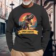 PapasaurusRex Dinosaurier Papa Saurus Grandpapa Langarmshirts Geschenke für alte Männer