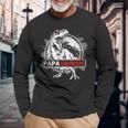 PapasaurusRex Papa Saurus Dinosaur Grandpa Dino Camiseta de manga larga Regalos para ancianos