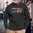 Patriotic Af Vintage Style American Flag Long Sleeve T-Shirt Gifts for Old Men