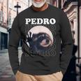 Pedro Pedro Racoon Dance Popular Internet Meme Racoon Day Long Sleeve T-Shirt Gifts for Old Men