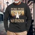 Peng Peng Ihr Spacken Langarmshirts, Vintage Gänse-Design Lustig Geschenke für alte Männer