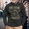 Penny Farthing Bike Retro Vintage Bicycle Long Sleeve T-Shirt Gifts for Old Men