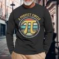 Perfect Circle Pi Day Retro Math Symbols Number Teacher Long Sleeve T-Shirt Gifts for Old Men