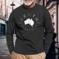 Perth Australia Retro Vintage Graphic Long Sleeve T-Shirt Gifts for Old Men