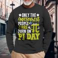 Pi Day Birthday The Awesomest People Are Born On Pi Day Long Sleeve T-Shirt Gifts for Old Men