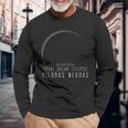 Piedras Negras Eclipse Totality April 8 2024 Total Solar Long Sleeve T-Shirt Gifts for Old Men