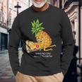 Pineapple Belongs On Pizza Lover Food Pun Long Sleeve T-Shirt Gifts for Old Men