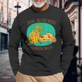 Pineapple On Pizza No One Needs Know Hawaiian Long Sleeve T-Shirt Gifts for Old Men