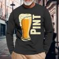 Pint Half Pint Matching Dad And Baby Matching Father's Day Long Sleeve T-Shirt Gifts for Old Men