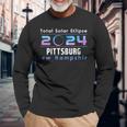 Pittsburg New Hampshire Eclipse 2024 Total Solar Eclipse Long Sleeve T-Shirt Gifts for Old Men
