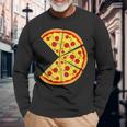 Pizza Pie & Slice Dad And Son Matching Pizza Father's Day Long Sleeve T-Shirt Gifts for Old Men