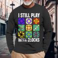 I Still Play With Blocks Quilt Quilting Sewing Long Sleeve T-Shirt Gifts for Old Men