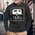 Poor Redneck Trailer Park Trash And Darn Proud Of It Long Sleeve T-Shirt Gifts for Old Men