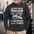 Pop Pop Is My Favorite Name Grandpa Father's Day Long Sleeve T-Shirt Gifts for Old Men