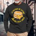 Pork Roll Egg And Cheese New Jersey Pride Nj Foodie Lover Long Sleeve T-Shirt Gifts for Old Men