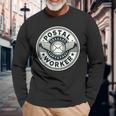 Postal Worker Post Office Delivery Mailman Long Sleeve T-Shirt Gifts for Old Men