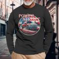 Powerstroke Diesel Truck Usa Flag Obs Truck Diesel Truck Long Sleeve T-Shirt Gifts for Old Men