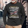 Pride Runs Deep Submarine Service Veteran Flag Patriotic Men Long Sleeve T-Shirt Gifts for Old Men