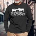 Professional Gate Opener Farmer Cow Vintage Farm Animal Long Sleeve T-Shirt Gifts for Old Men