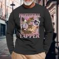 Professionelle Yapper Meme Cat Langarmshirts Geschenke für alte Männer