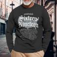 Project Sixn-Ninen Established African American Map Long Sleeve T-Shirt Gifts for Old Men