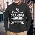 Promoted To Grandpa 2025 Again For New Baby Long Sleeve T-Shirt Gifts for Old Men