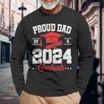 Proud Dad Of A Class Of 2024 Graduate Senior Graduation Long Sleeve T-Shirt Gifts for Old Men