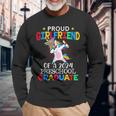 Proud Girlfriend Of A 2024 Preschool Graduate Unicorn Dab Long Sleeve T-Shirt Gifts for Old Men