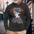 Proud Stepmom Of A 2024 Kindergarten Graduate Unicorn Dab Long Sleeve T-Shirt Gifts for Old Men