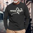 Pta Physiotherapy Pt Therapist Love Physical Therapy Long Sleeve T-Shirt Gifts for Old Men