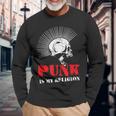 Punk Is My Religion I Punker & Anarchy Para Punk Rock Camiseta de manga larga Regalos para ancianos