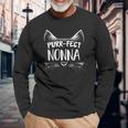 Purr-Fect Nonna Kitty Cat Matching Family Long Sleeve T-Shirt Gifts for Old Men