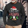 I Put Out For SantaChristmas Holiday Long Sleeve T-Shirt Gifts for Old Men