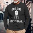 Queens Original Nyc Birthday New Yorker Water Tower Long Sleeve T-Shirt Gifts for Old Men