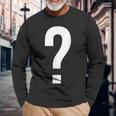 Question Mark Symbol Punctuation Mark Langarmshirts Geschenke für alte Männer