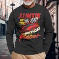 Race Car Party Auntie Of The Birthday Racer Racing Family Long Sleeve T-Shirt Gifts for Old Men
