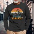 Radstock Mining Wheel Somerset Vintage Long Sleeve T-Shirt Gifts for Old Men