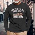 I Raised My Hero Military Parent & Veteran Parent Long Sleeve T-Shirt Gifts for Old Men