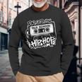 Raised On Old School Hip Hop Anniversary Cassette Graffiti Long Sleeve T-Shirt Gifts for Old Men
