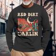 Red Dirt Country Music Western Theme Long Sleeve T-Shirt Gifts for Old Men
