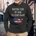 Red Friday Military Son Home From Deployment Long Sleeve T-Shirt Gifts for Old Men