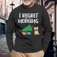 I Regret Nothing Frenchie Christmas French Bulldog Long Sleeve T-Shirt Gifts for Old Men