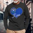 Reno Nevada State Flag In Heart Novelty Hometown Pride Long Sleeve T-Shirt Gifts for Old Men
