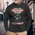 Rente 2024 Pensioner Bear On Motorcycle Biker Langarmshirts Geschenke für alte Männer