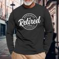 Retired 2024 Not My Problem Anymore Vintage Retirement Long Sleeve T-Shirt Gifts for Old Men