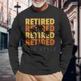 Retired Vacation Tropical Beach Lifestyle Retirement Long Sleeve T-Shirt Gifts for Old Men