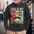 Retro This Is My 70S Costume 70 Styles 1970S Vintage Hippie Long Sleeve T-Shirt Gifts for Old Men