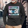 Retro Baecation Mode Baby Let's Cruise Love Vacation Couples Long Sleeve T-Shirt Gifts for Old Men